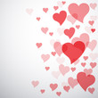 Vector hearts background
