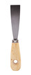 trowel with wood handle isolated white