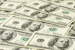 close up of one hundred dollars banknotes