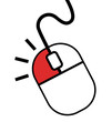 Computer mouse push