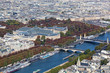 View of Paris from height of bird's flight