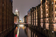 Hamburg, Germany at night