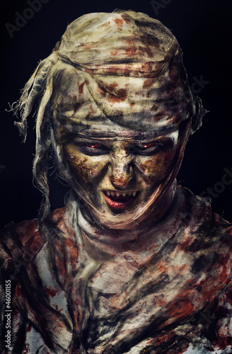 Photo: portrait of scary mummy portrait of scary mummy