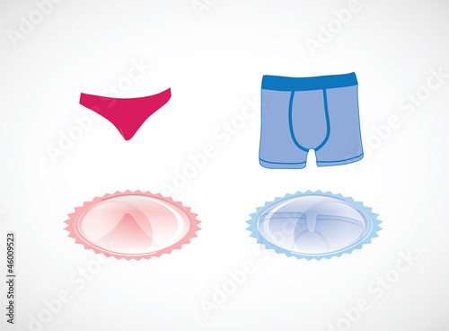 Vector: slip et caleçon : parité homme femme slip et caleçon : parité homme femme