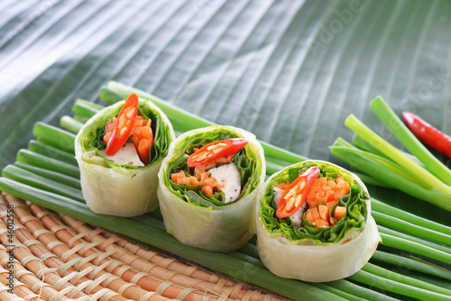 Photo: Fresh Chinese Traditional Spring rolls food Fresh Chinese Traditional Spring rolls food