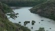 Panorama mountain nature, mountain river