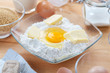 Ingredients for making dough