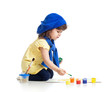 artist kid girl drawing and painting