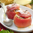 Bratäpfel mit Puderzucker