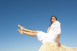 Photo: Happy woman active retirement outdoor Happy woman active retirement outdoor