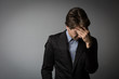 Mann mit Burnout