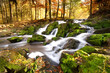 Wasserfall im Herbstlicht