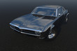 Black muscle car Render