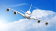 Jumbo Jet am Himmel