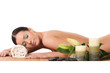 beautiful woman in a spa