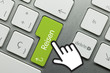 canvas print picture - Reisen keyboard key