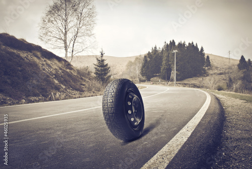 Photo: Tire on the Road Tire on the Road