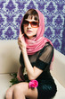 The fashionable girl