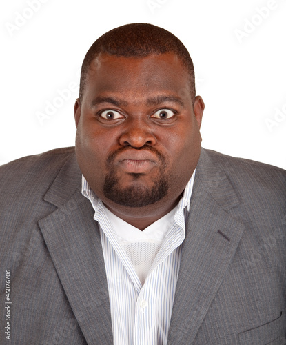 Photo: African American Businessman Angry about Something African American Businessman Angry about Something