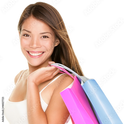 Photo: Shopper woman holding shopping bags Shopper woman holding shopping bags