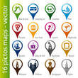 icons set, icônes, symboles, logos
