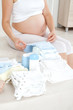 Photo: Pregnant woman is getting ready for the maternity hospital Pregnant woman is getting ready for the maternity hospital