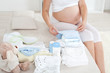 Photo: Pregnant woman is getting ready for the maternity hospital Pregnant woman is getting ready for the maternity hospital