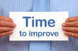 Foto: Time to improve Time to improve