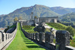 Ancient fortifications in Bellinzona, Switzerland