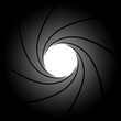 Abstract inside the gun tube. Vector background
