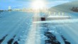 TITANIC sailing over sea with digital transitions
