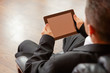 Foto: business man with digital tablet business man with digital tablet