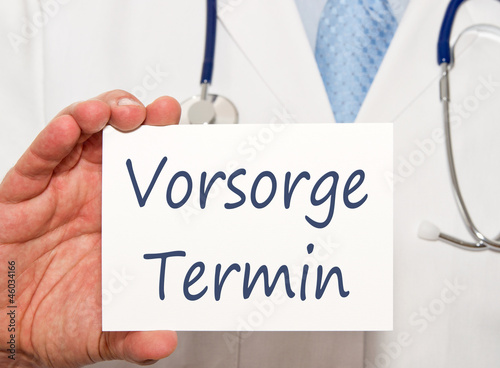 Photo: Vorsorge Termin Vorsorge Termin