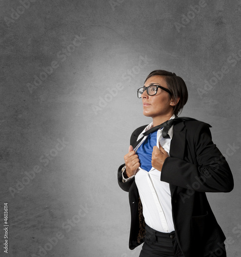 Photo: Super hero woman in business Super hero woman in business