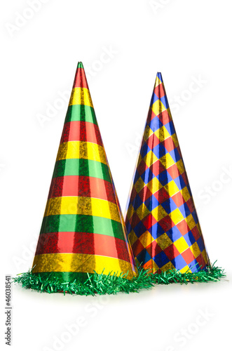 Photo: Party hat isolated on the white Party hat isolated on the white