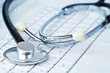 Stethoscope on a modern keyboard