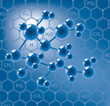 vector abstract molecule
