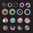 Circle chart templates collection