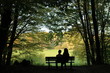 Foto: Mutter und Kind entspannen im Park Mutter und Kind entspannen im Park