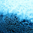 Frosty pattern at a winter window