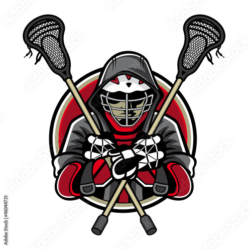 Vector: Lacrosse Mascot Lacrosse Mascot