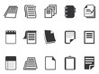 Documents icons set