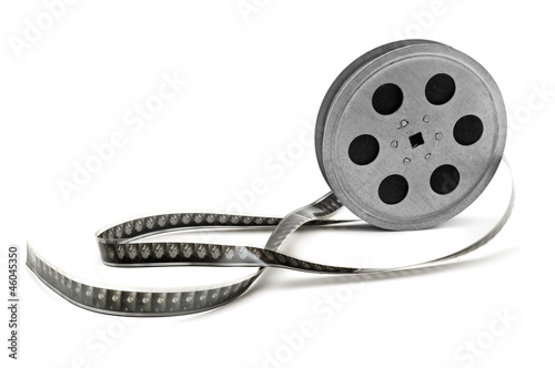 Photo: Old film strip isolated on white background Old film strip isolated on white background