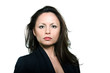 Photo: Closeup beauty portrait of serious mature woman Closeup beauty portrait of serious mature woman