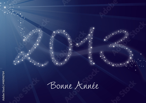 Vector: Carte de voeux 2013 - Bonne année Carte de voeux 2013 - Bonne année