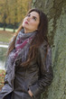 Photo: sad woman in park sad woman in park