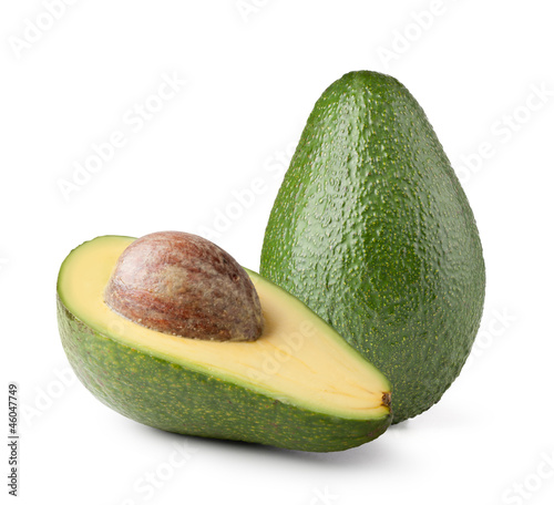 Photo: Avocado isolated on white Avocado isolated on white