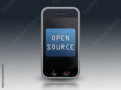 Illustration: Smartphone "Open Source" Smartphone "Open Source"