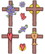 Illustration of crosses