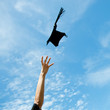 throwing graduation hats